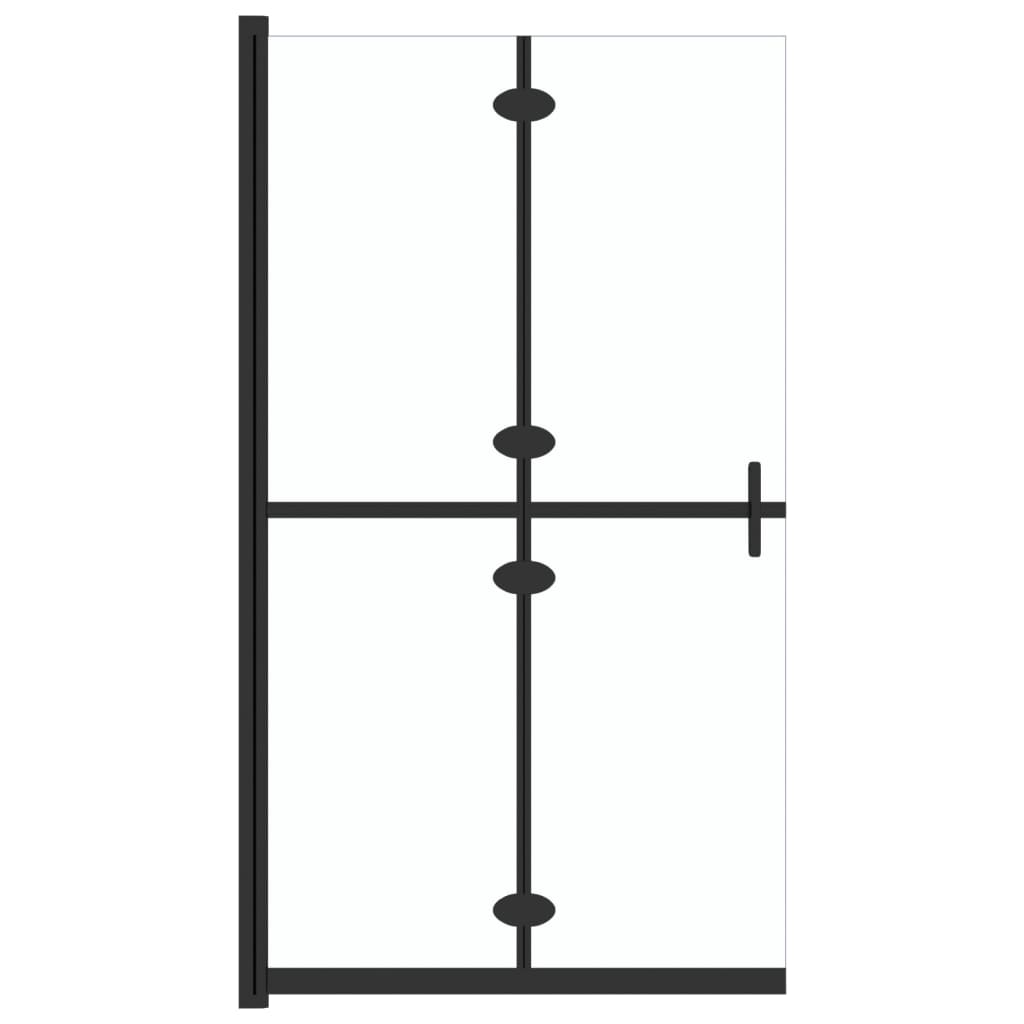 Vidaxl walk-in brusevæg sammen sammenfoldelig 90x190 cm ESG-Glas gennemsigtig