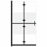 Vidaxx brusekabine foldbar 100x190 cm ESG glas semi-mat