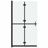 Vidaxl walk-in brusevæg Sammenfoldelig 70x190 cm ESG-Glas Mat