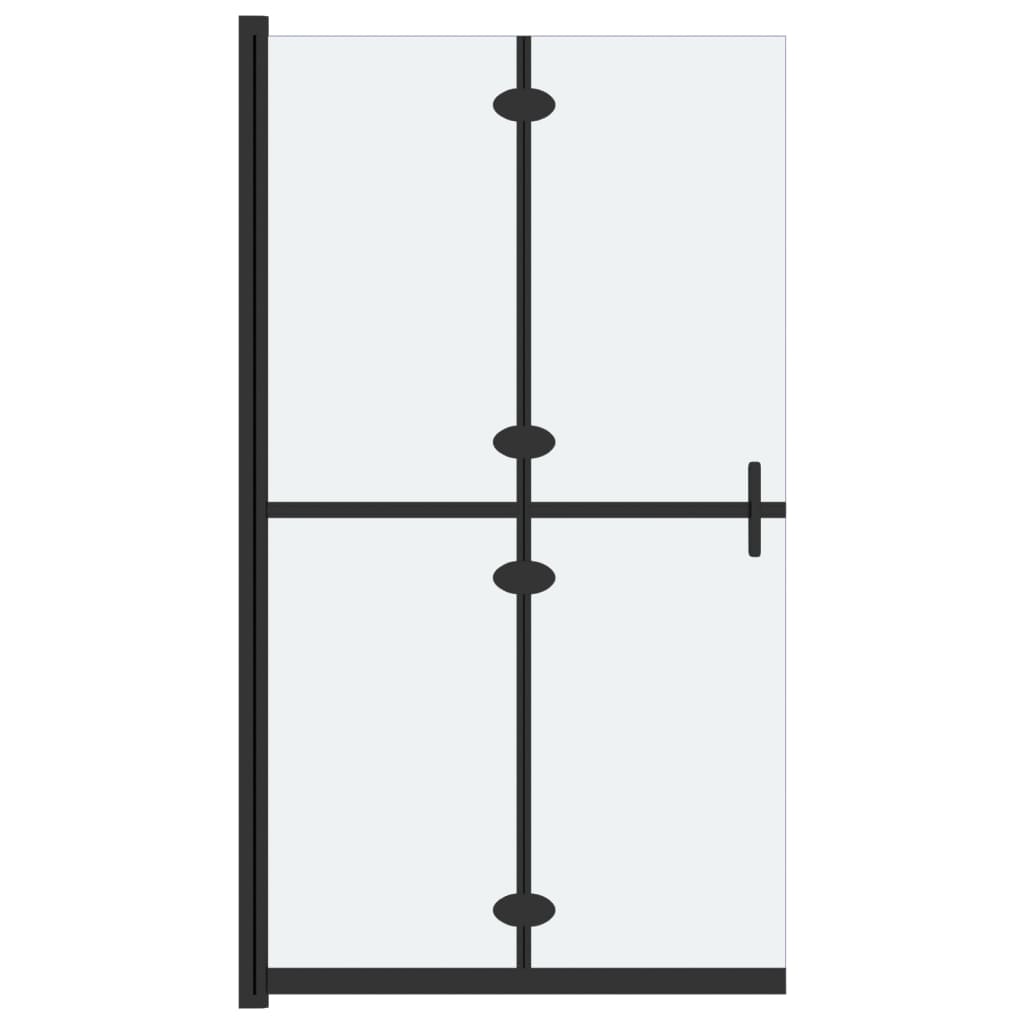 Vidaxl walk-in bruser væg sammenfoldelig 80x190 cm ESG-Glas Mat