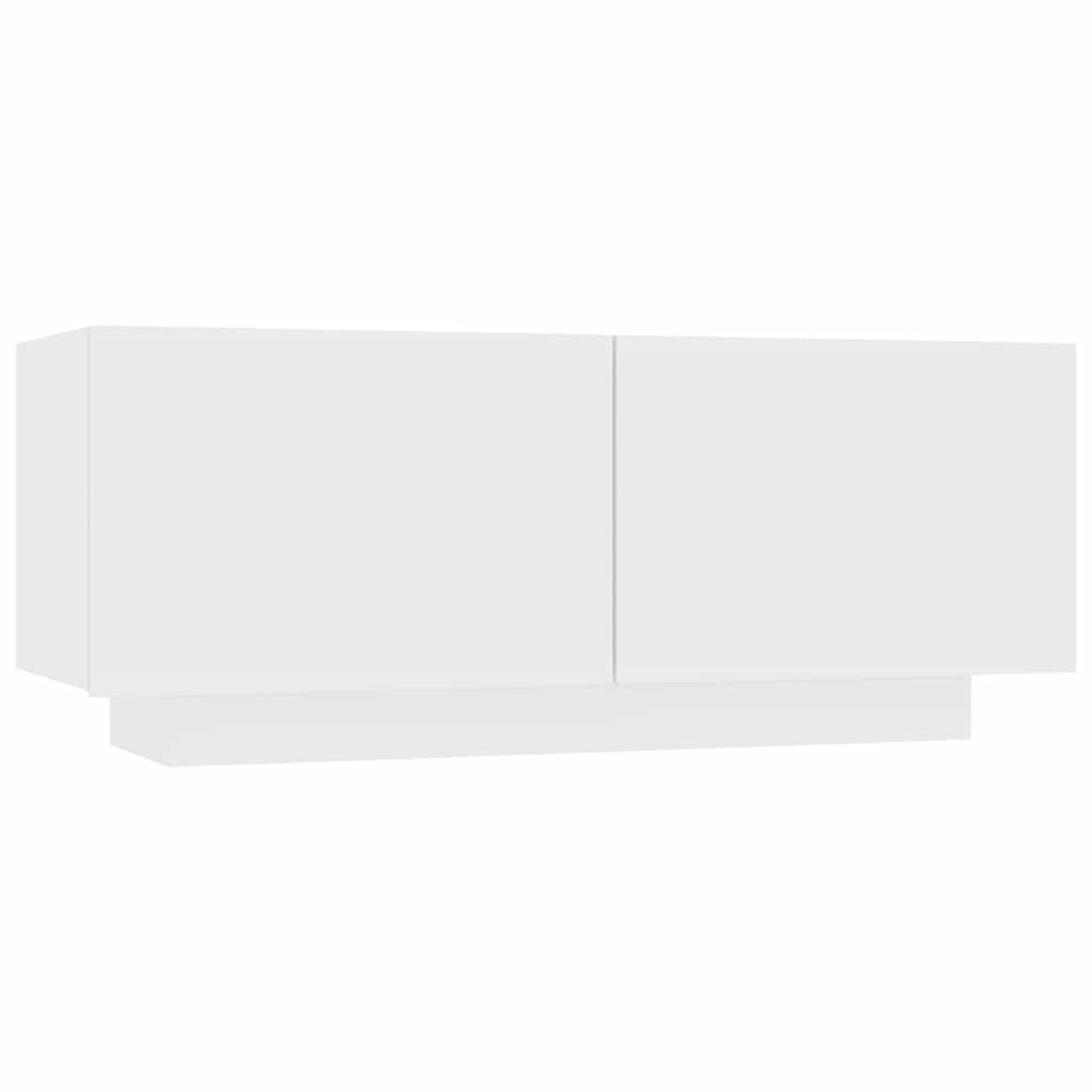 Vidaxl nachtkastje 100x35x40 cm bewerkt hout wit