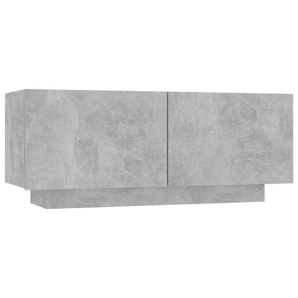 Vidaxl nachtkastje 100x35x40 cm bewerkt hout betongrijs