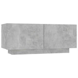 Vidaxl nachtkastje 100x35x40 cm bewerkt hout betongrijs