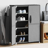 Vidaxl Shoe Cabinet 60x28x90 cm stof grå