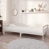 Vidaxl slaapbank massief grenenhout wit 90x200 cm