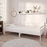 Vidaxl slaapbank massief grenenhout wit 90x200 cm