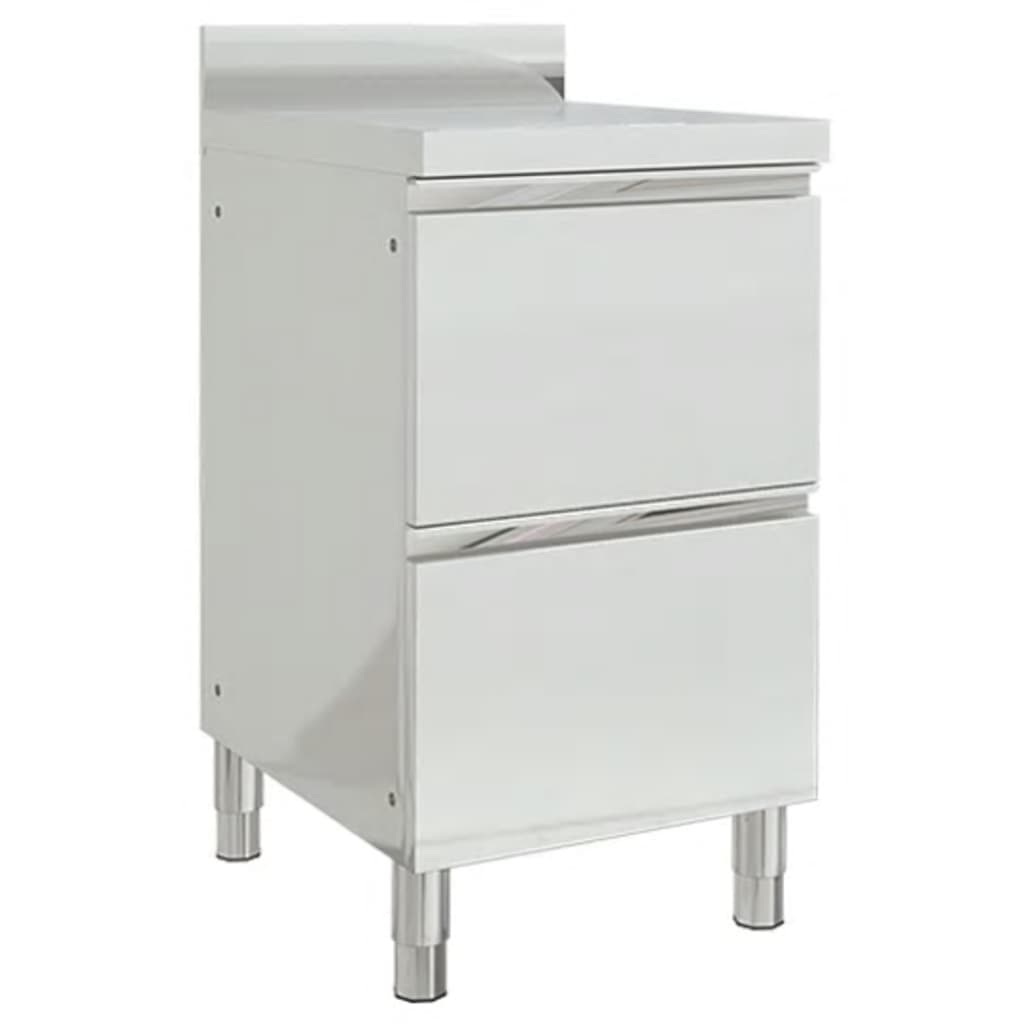 Vidaxl Kitchen Cabinets Commercial 2 st rustfrit stål