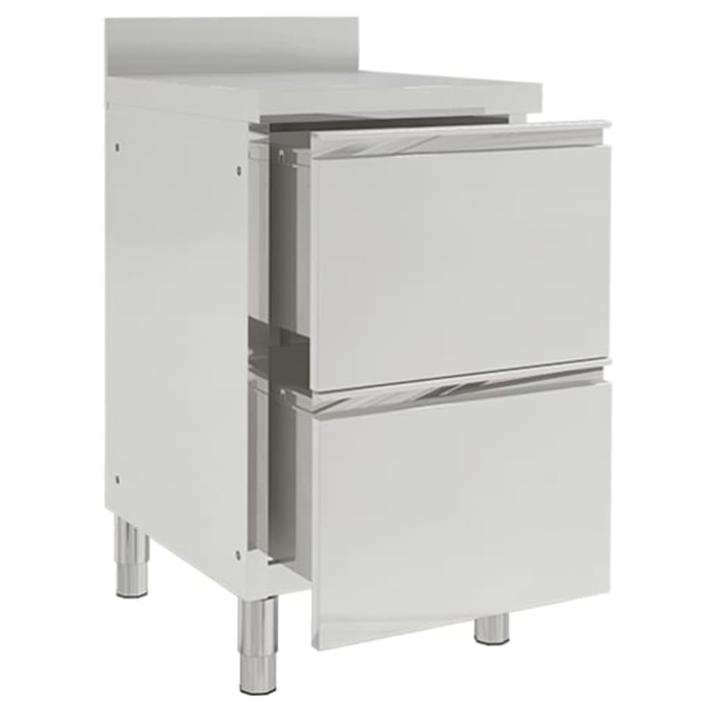 Vidaxl Kitchen Cabinets Commercial 2 st rustfrit stål