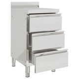 Vidaxl Kitchen Cabinets Commercial 2 st rustfrit stål