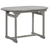 Vidaxl tuintafel (120-170)x80x75 cm massief acaciahout
