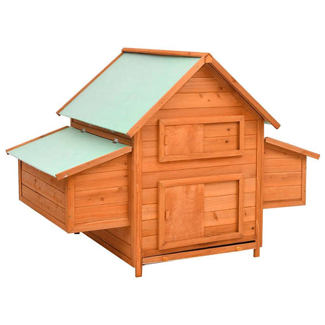 Vidaxl Chicken Coop 150x96x110 cm Solid Pinewood