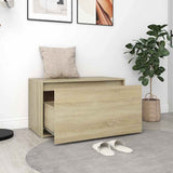 Vidaxl halbank 80x40x45 cm bewerkt hout sonoma eikenkleurig