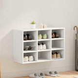 Vidaxl schoenenkast met plank wit 77,5 x 30 x 51 cm bewerkt hout