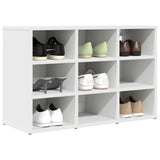 Vidaxl schoenenkast met plank wit 77,5 x 30 x 51 cm bewerkt hout