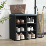 Vidaxl schoenenkast 52,5x30x50 cm zwart