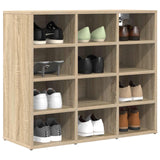 Vidaxl schoenenkast sonoma eiken 77,5 x 30 x 67 cm bewerkt hout