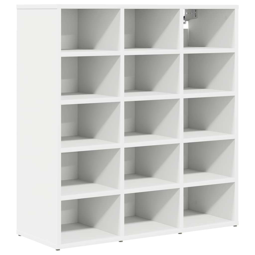 Vidaxl schoenenkast met plank wit 77,5 x 30 x 83,5 cm bewerkt hout