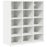 Vidaxl schoenenkast met plank wit 77,5 x 30 x 83,5 cm bewerkt hout