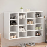 Vidaxl schoenenkast met plank wit 103 x 30 x 67 cm bewerkt hout