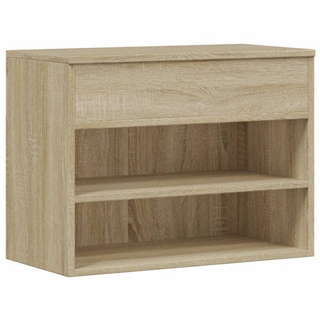 Vidaxl Shoes Bank 60x30x45 cm forarbejdet træ sonoma eg farvet