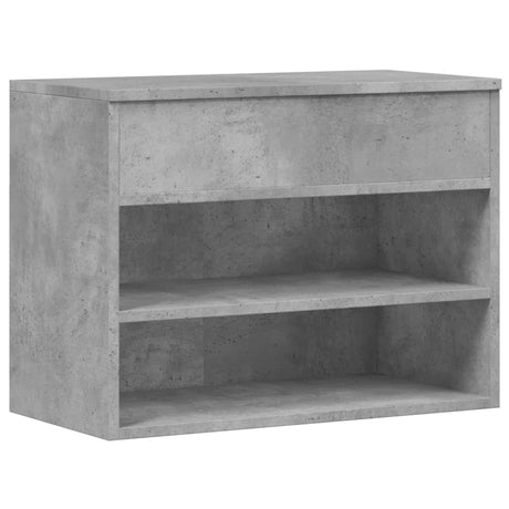 Vidaxl Shoes Bank 60x30x45 cm Forarbejdet træ Betongrijs