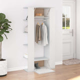 Vidaxl halmeubel 97,5x37x99 cm bewerkt hout wit