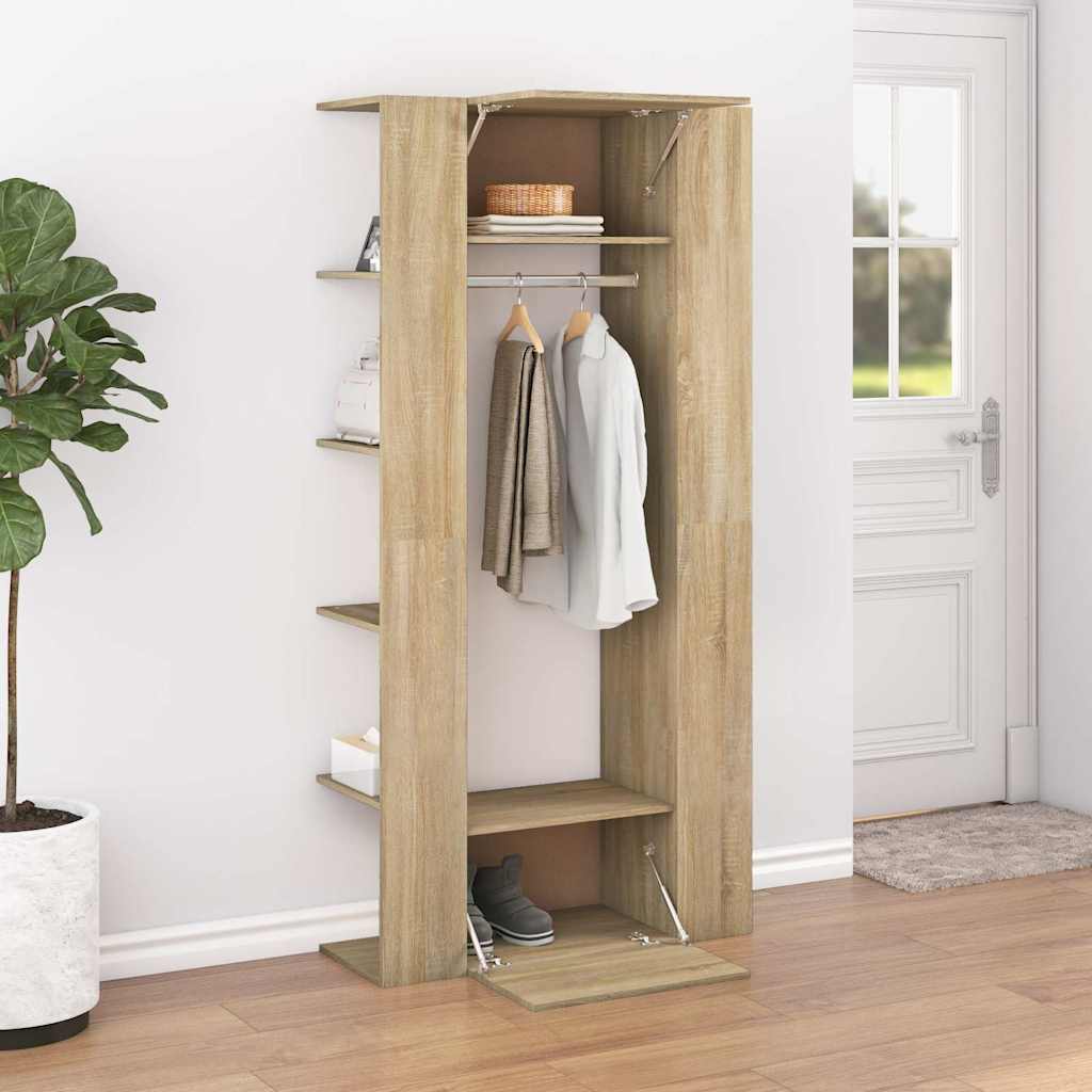 Vidaxl halmeubel 97,5x37x99 cm bewerkt hout sonoma eikenkleurig