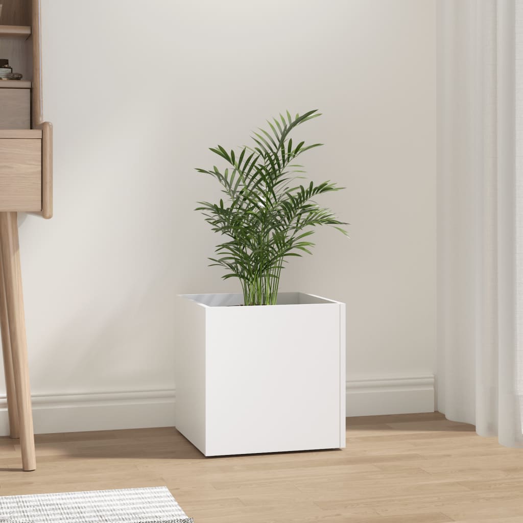 Vidaxl Planter Big 40x40x40 cm forarbejdet træhvide