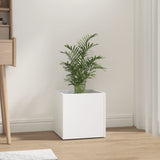Vidaxl Planter Big 40x40x40 cm forarbejdet træhvide