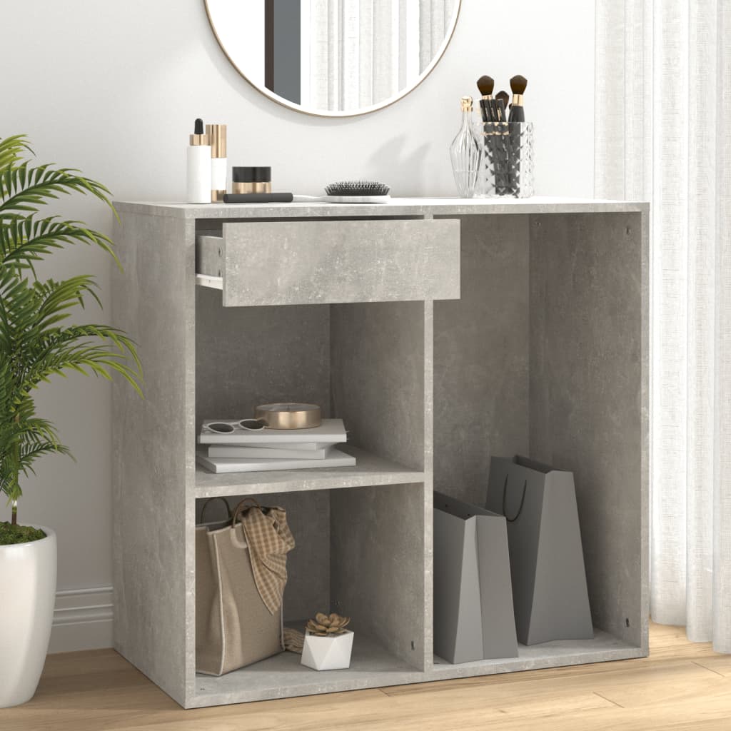 Vidaxl cosmeticakast 80x40x75 cm bewerkt hout grijs