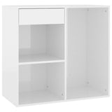 Vidaxl cosmeticakast 80x40x75 cm bewerkt hout hoogglans wit