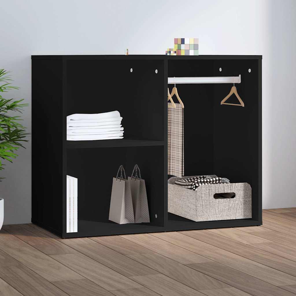 Vidaxl kledingkast 80x40x65 cm bewerkt hout zwart