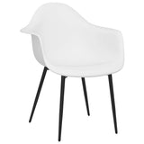 Vidaxl eetkamerstoelen 2 st pp wit