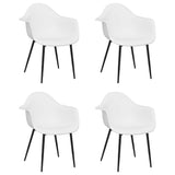 Vidaxl eetkamerstoelen 4 st pp wit
