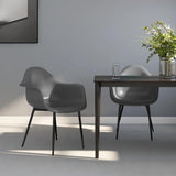 Vidaxl eetkamerstoelen 2 st pp grijs