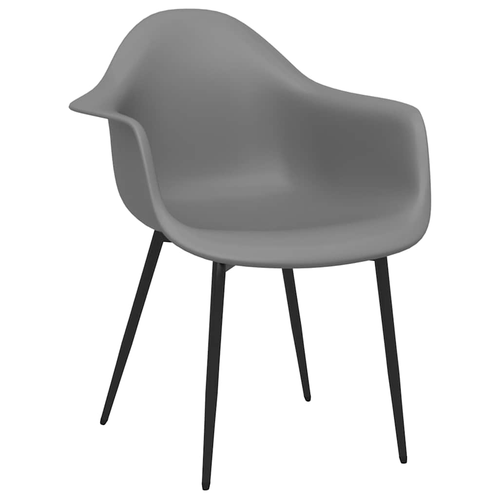 Vidaxl eetkamerstoelen 4 st pp grijs