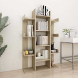 Vidaxl boekenkast 86x25,5x140 cm bewerkt hout sonoma eikenkleurig