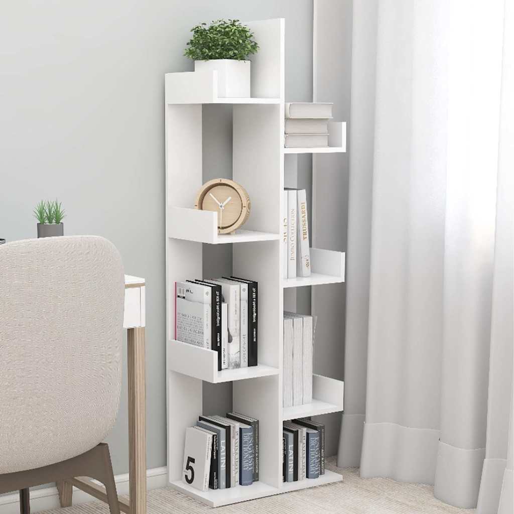 Vidaxl boekenkast 48x25,5x140 cm bewerkt hout wit