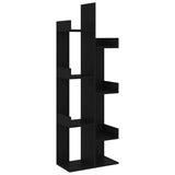 Vidaxl boekenkast 48x25,5x140 cm bewerkt hout zwart