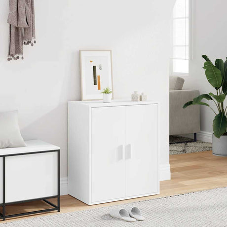 Vidaxl Shoe Cabinet 60x35x70 cm forarbejdet træhvide