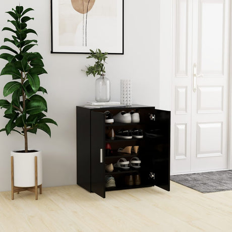 Vidaxl Shoe Cabinet 60x35x70 cm Property Wood Black