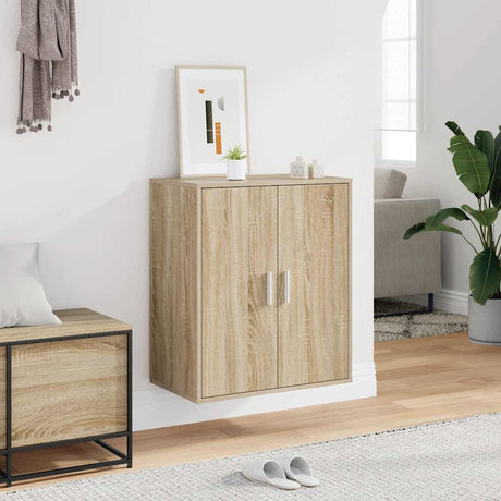 Vidaxl Shoe Cabinet 60x35x70 cm Property Wood Sonoma Oak Farvet