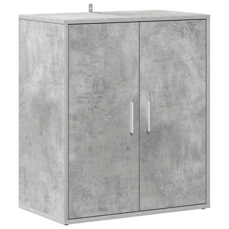 Vidaxl Shoe Cabinet 60x35x70 cm Forarbejdet træ Betongrijs