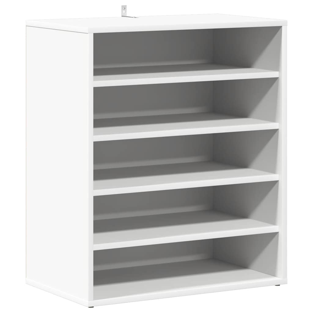 Vidaxl Shoe Cabinet 60x35x70 cm forarbejdet træhvide