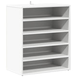 Vidaxl Shoe Cabinet 60x35x70 cm forarbejdet træhvide