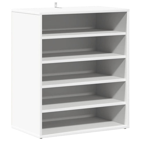 Vidaxl Shoe Cabinet 60x35x70 cm forarbejdet træhvide