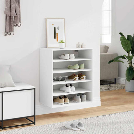Vidaxl Shoe Cabinet 60x35x70 cm forarbejdet træhvide