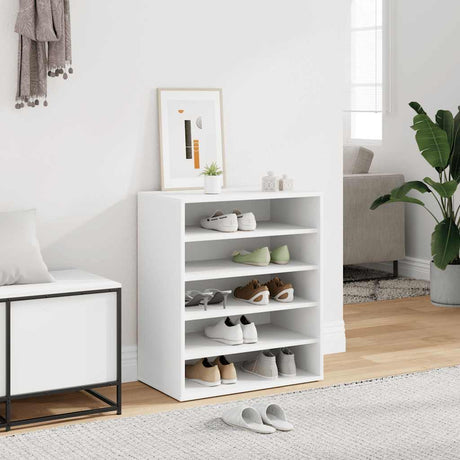 Vidaxl Shoe Cabinet 60x35x70 cm forarbejdet træhvide