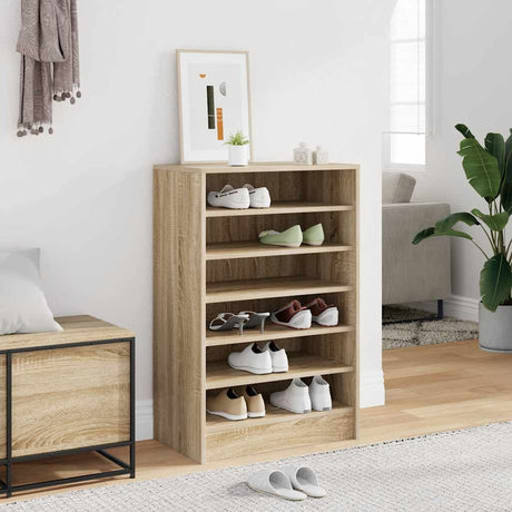 Vidaxl Shoe Cabinet 60x35x92 cm Property Wood Sonoma Oak Farvet