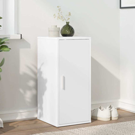 Vidaxl Shoe Cabinet 32x35x70 cm forarbejdet træhvide